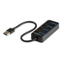 HUB USB 3.0 DE 4 PUERTOS - USB DE 4 PUERTOS USB-A CON INTERRUPTORES INDIVIDUALES DE ENCENDIDO/APAGADO - STARTECH.COM MOD. HB30A4AIB