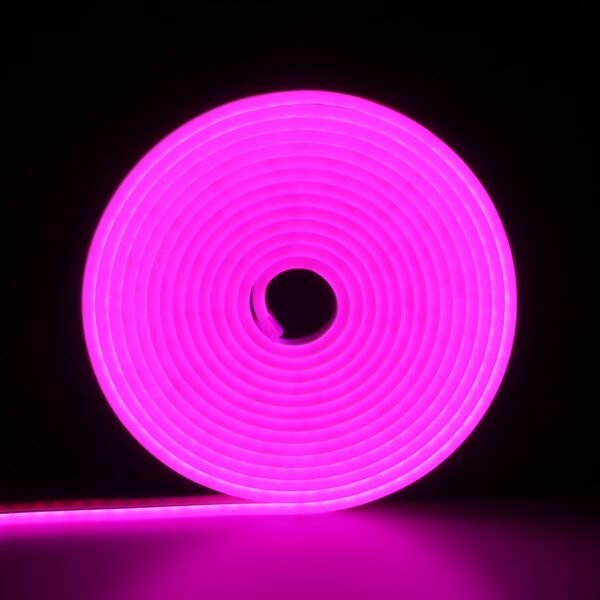 Tira led de neón 5 metros rosa